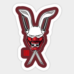 Samurai Bunny Year of the Rabbit Sticker